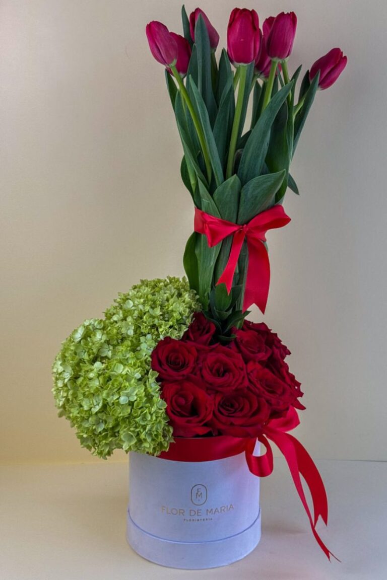 ARREGLO DALIA ROJO