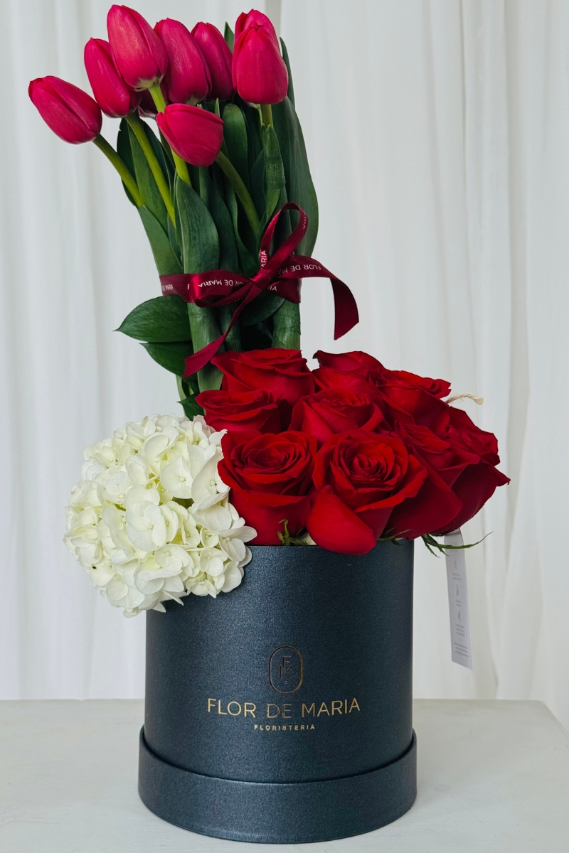 ARREGLO DALIA ROJO