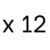 X 12 ROSAS